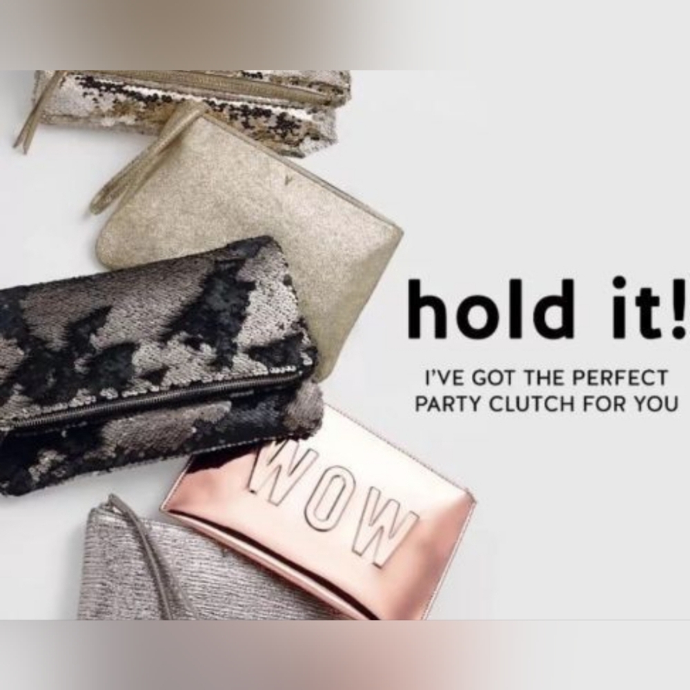 Stella & Dot MARGEAUX Sequined Clutch
